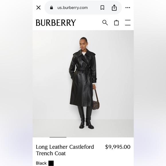 Authentic Burberry Glossy Red Trench Coat - Picture 2 of 16